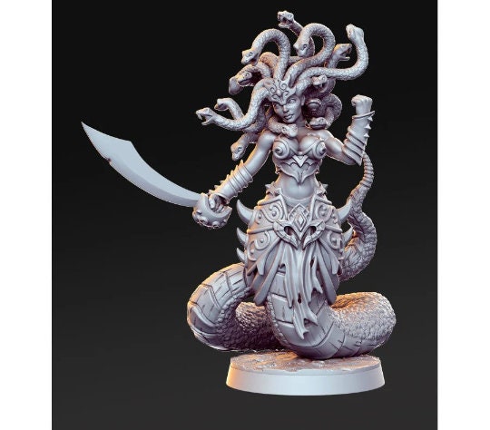 Medusa - 32mm Scale DnD Miniature | Dungeons and Dragons | JRPG Mini - RN Estudio