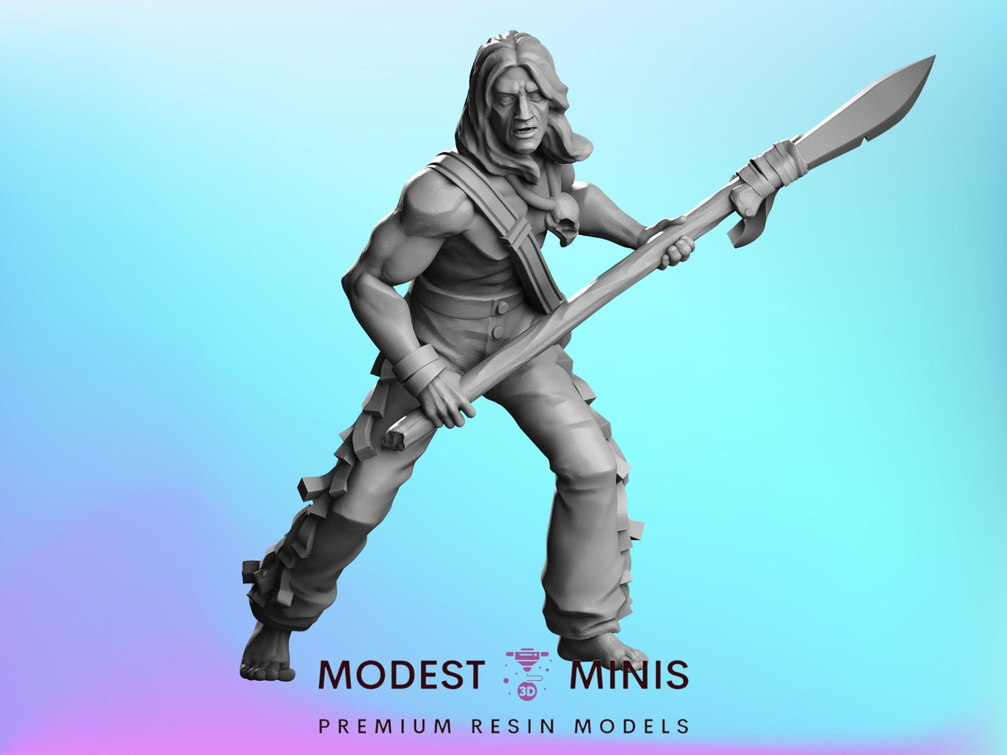 Native Survivor | 28mm - 100mm Scale Resin Mini - Farm Survivors | Zombicide Vaultz