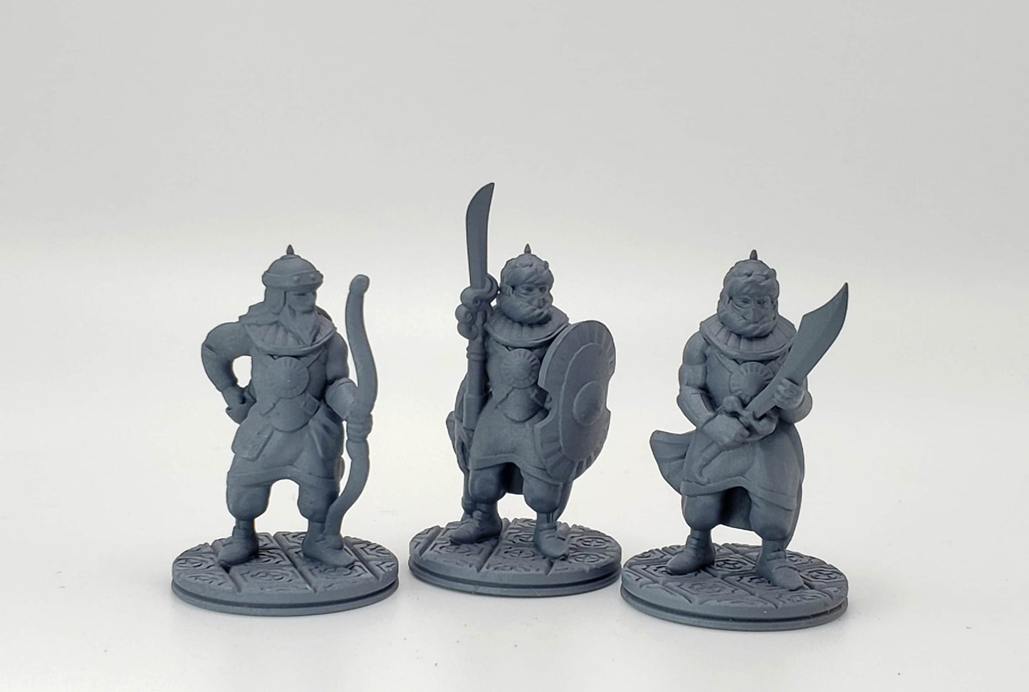 3pc Town Guard Arabian Theme - 25mm - 75mm Scale | DnD | EC3D Fantasy Mini