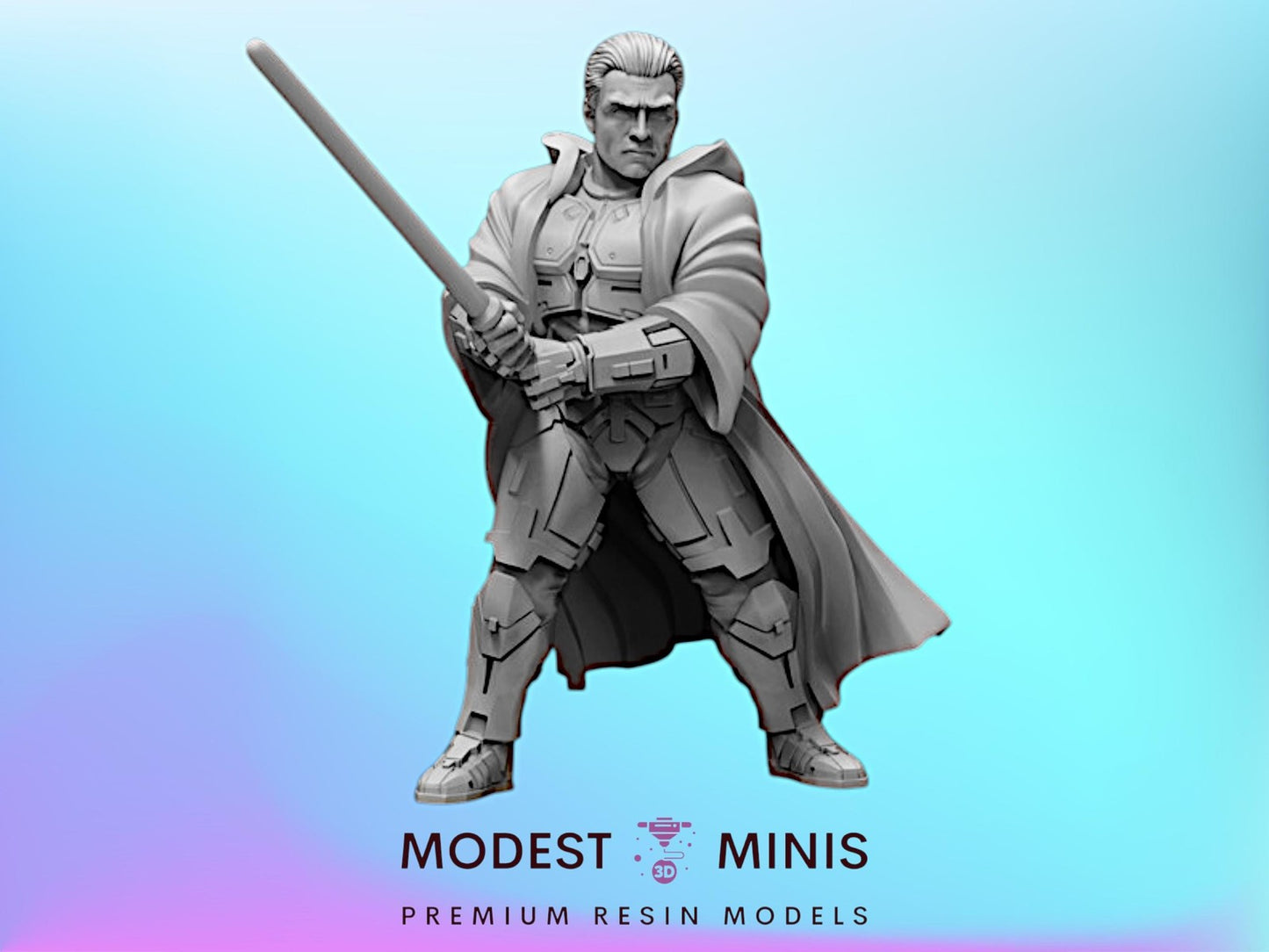 The Force Warden - 28mm - 40mm Scale Black Remnant Star Wars Legion Mini