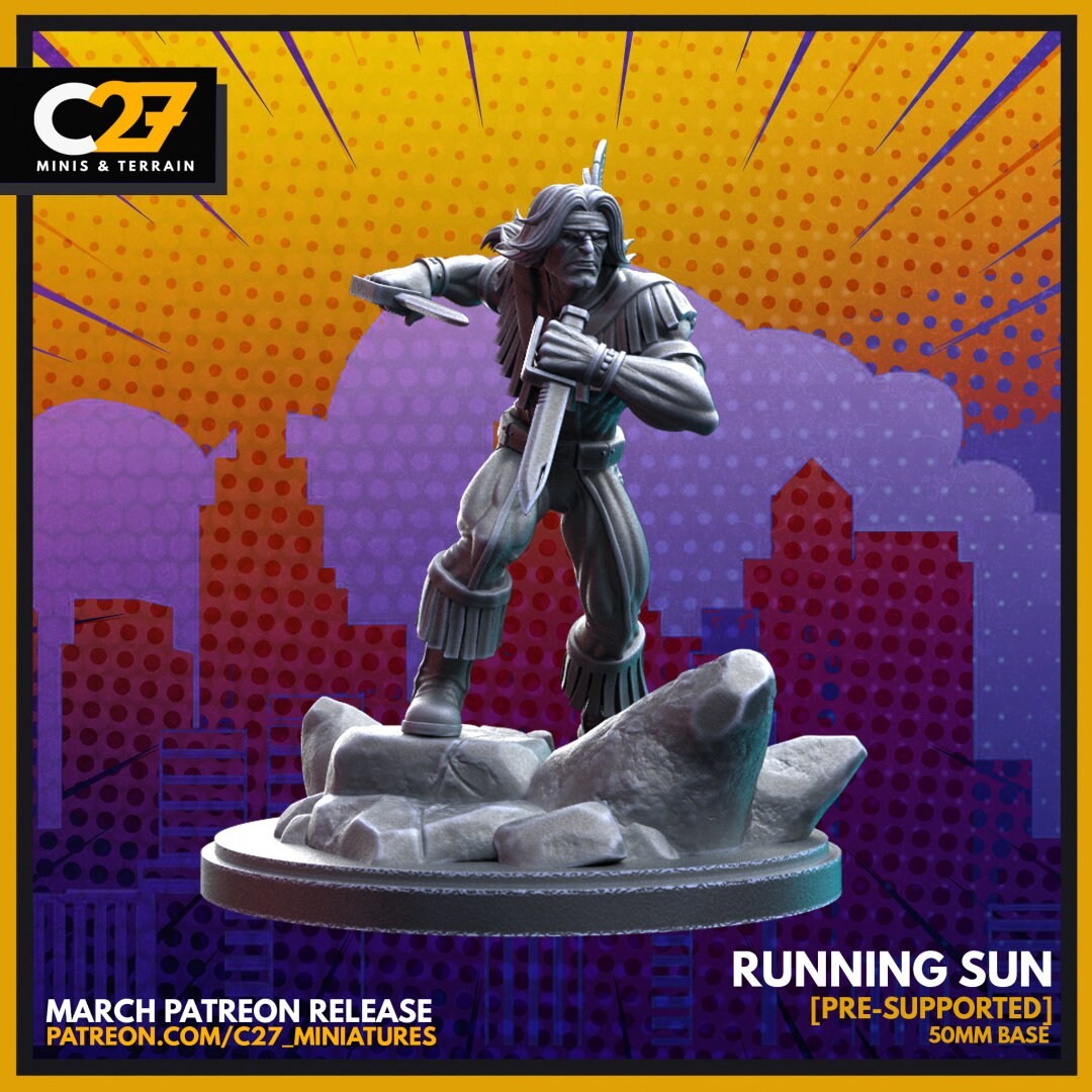 Running Sun - 32mm - 40mm Mini | Crisis Protocol Proxy | C27