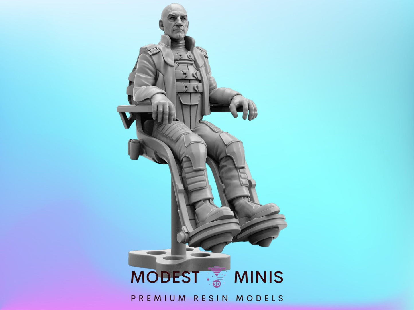 DOFP Mind Mentor Prof X - 40mm Miniature | Crisis Protocol Proxy | Trident