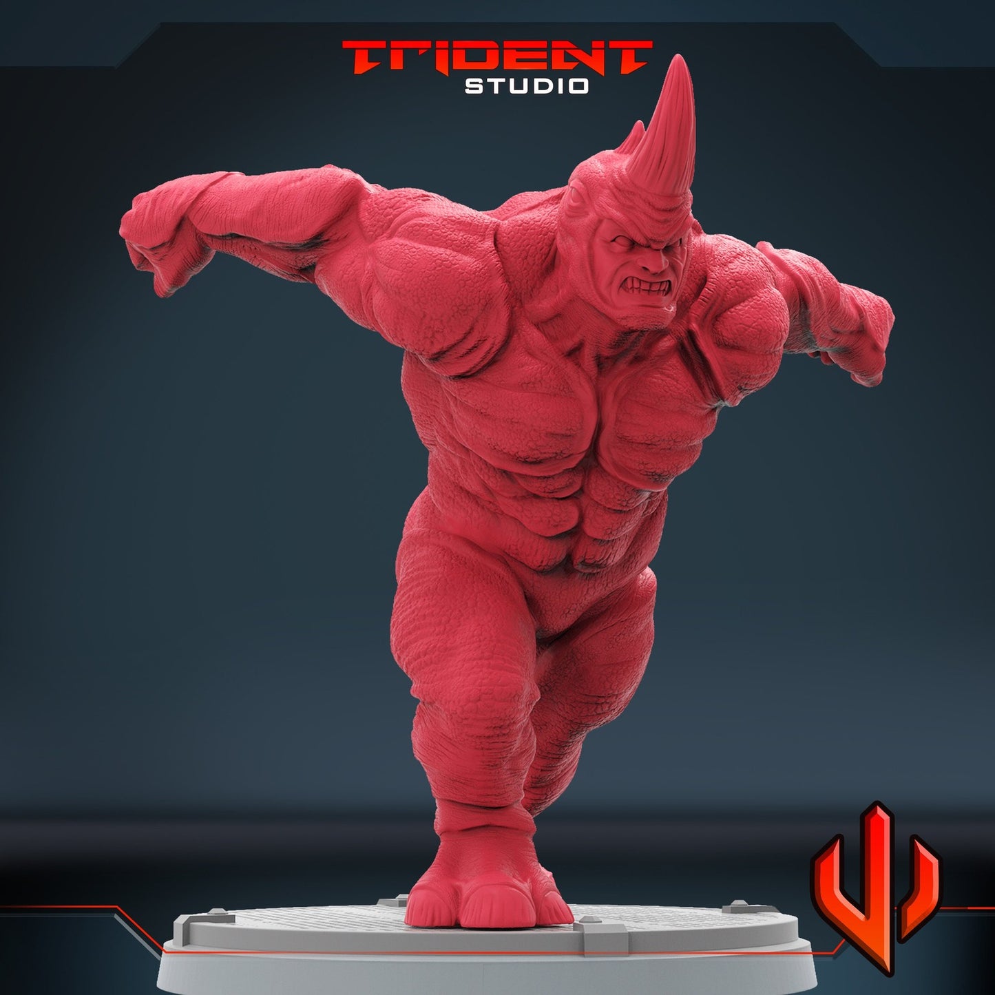 Grey Bulldozer Rhino - 40mm Miniature | Crisis Protocol Proxy | Trident