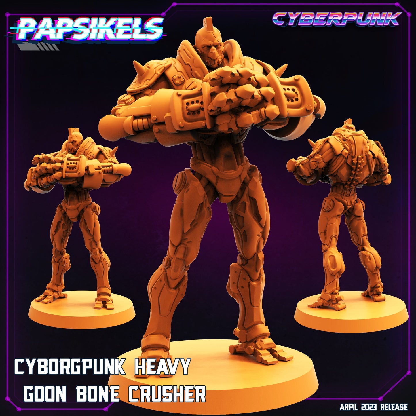 Bone Crusher - 32mm Scale Alien Miniature | Cyberpunk | Papsikels