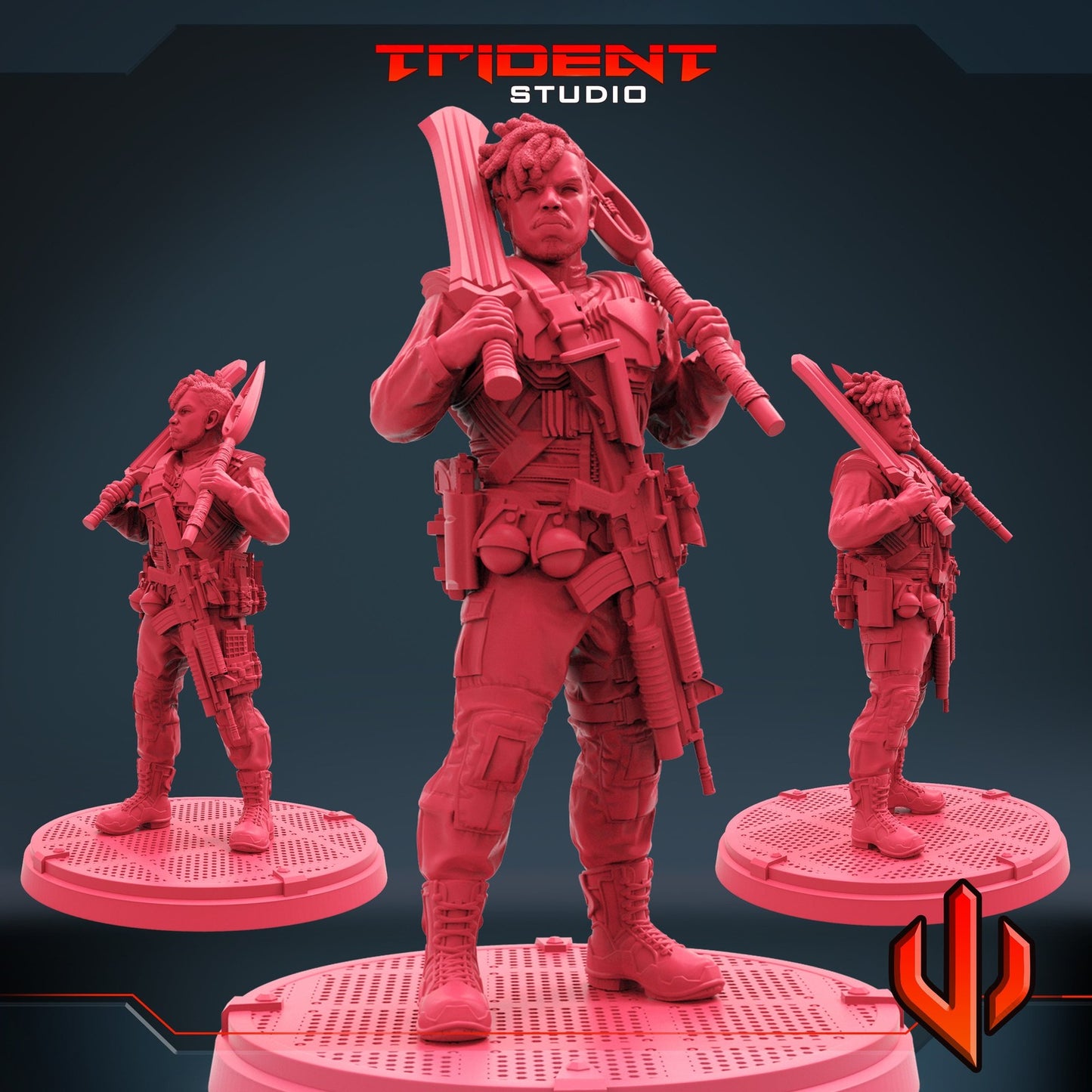 Anti Panther A - 40mm Miniature | Crisis Protocol Proxy | Trident