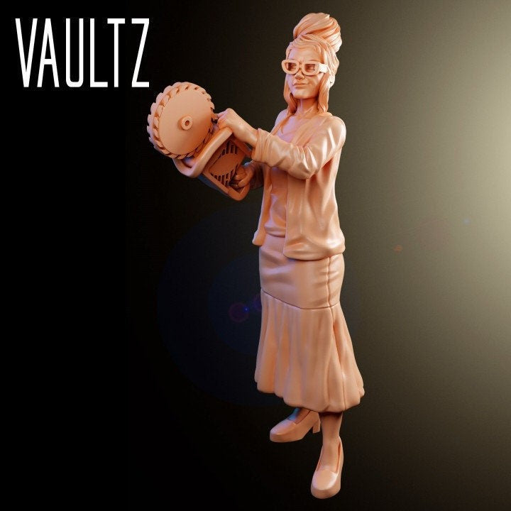 Survivor Secretary Hannah | 28mm - 100mm Scale Resin Mini | Zombicide | Vaultz
