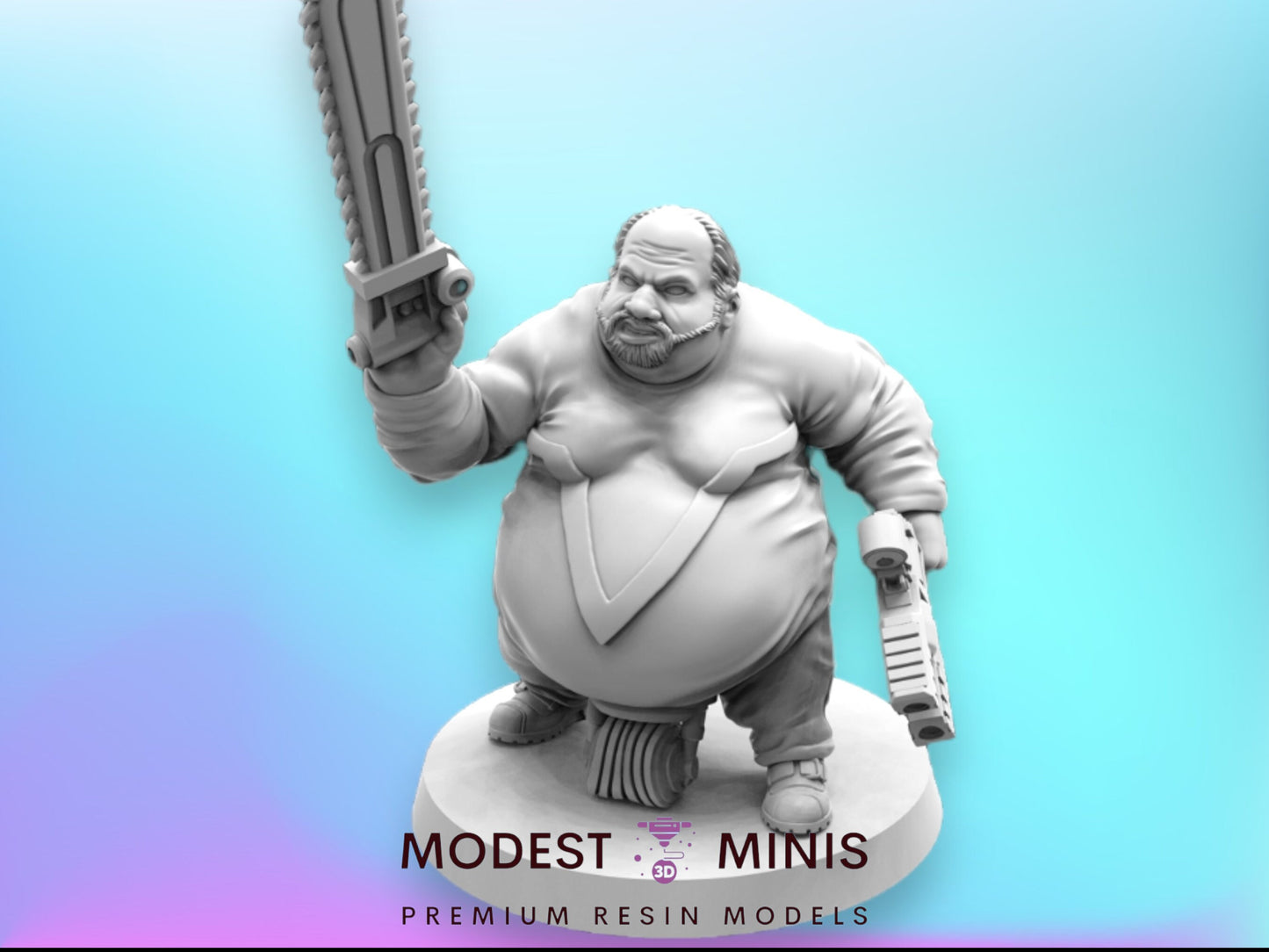 Papa Jayjay Batchoy Ex Convict - Resin Cyberpunk Miniature | Papsikels