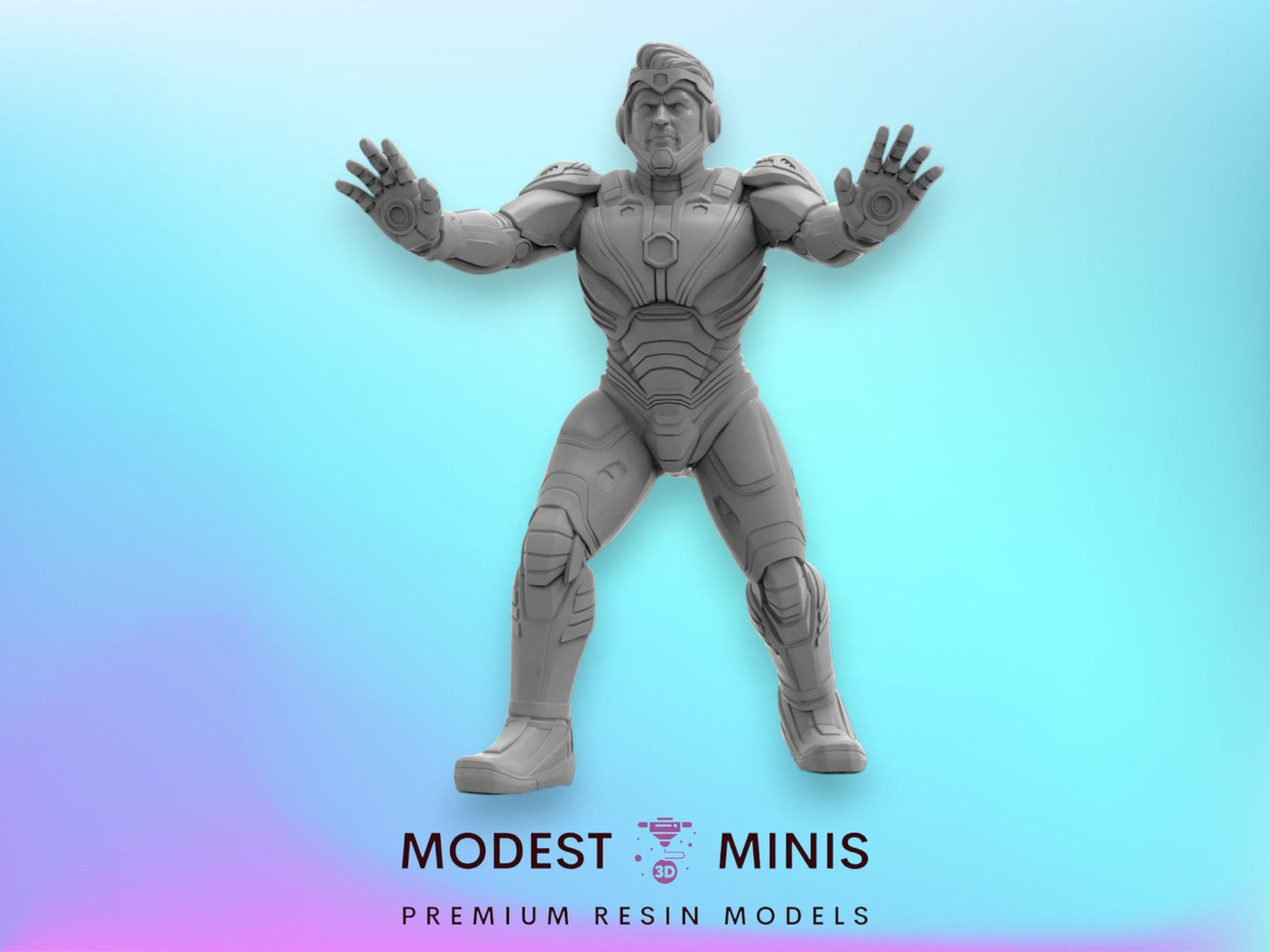 Metal Man A Iron Man - 40mm Miniature | Crisis Protocol Proxy | Trident