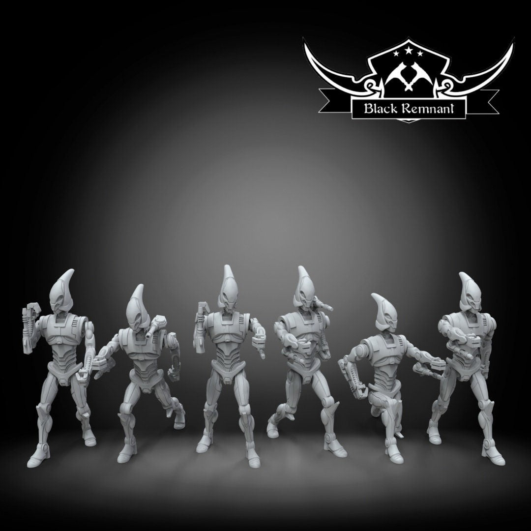 6pc Assassin Droids Set - 28mm - 40mm Scale | DnD | Star Wars Legion Mini