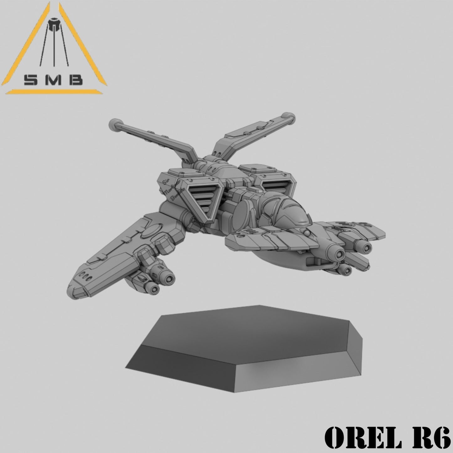 Orel R6 Plane | 1:265 | 6mm Battletech Scale | Mecha | Sir Mortimer