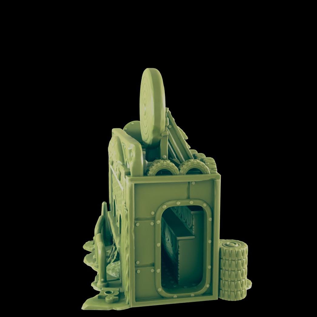 Prize Shot Game Abandoned Theme Park | 28mm - 40mm Scale | Survivor Terrain | Fantasy Scatter | Sci Fi Terrain | EC3D Badlands