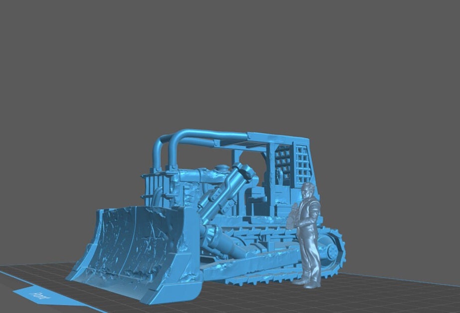 Dozer | 28mm - 40mm Scale | Survivor Terrain | Construction Scatter | Sci Fi Terrain | EC3D Badlands
