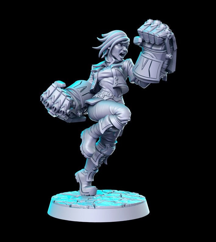 Legendary Big Fisted Hothead - 32mm Scale DnD Miniature | Dungeons and Dragons | JRPG Mini - RN Estudio