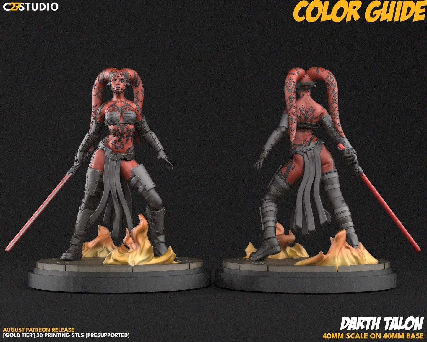Scarlet Sith - 28mm - 40mm Scale | D&D | Star Wars Legion Mini
