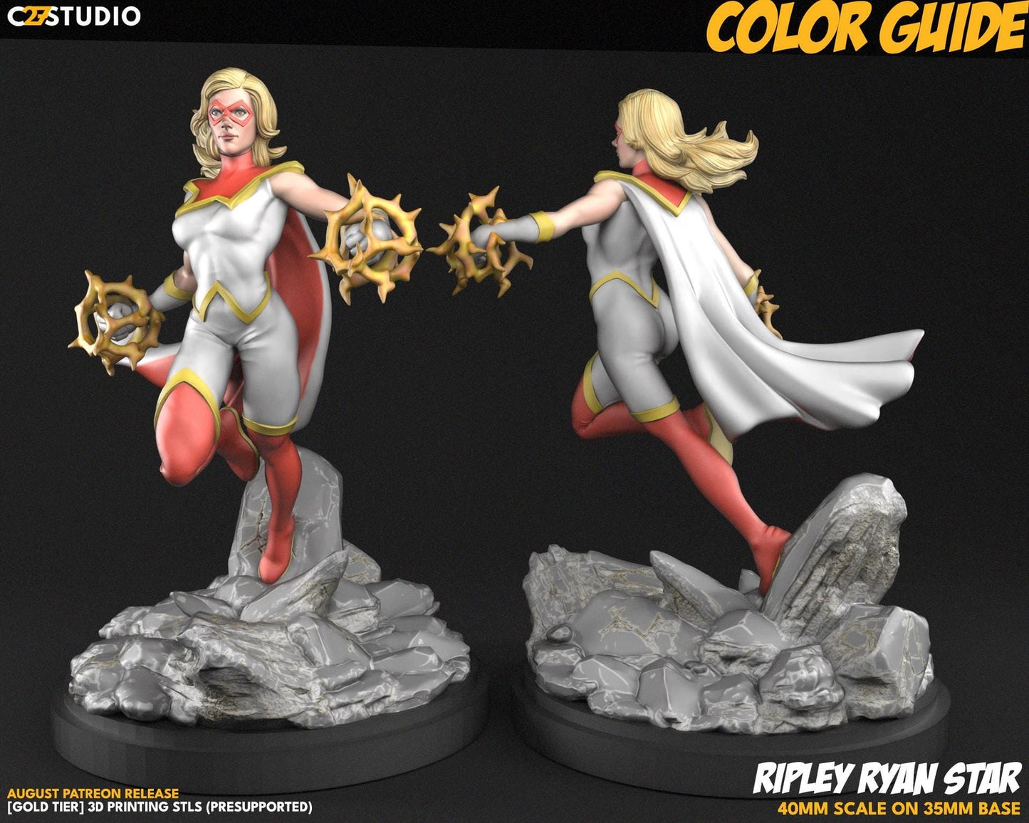 Shooting Star - 32mm - 40mm Mini | DnD Mini | Superhero | C27