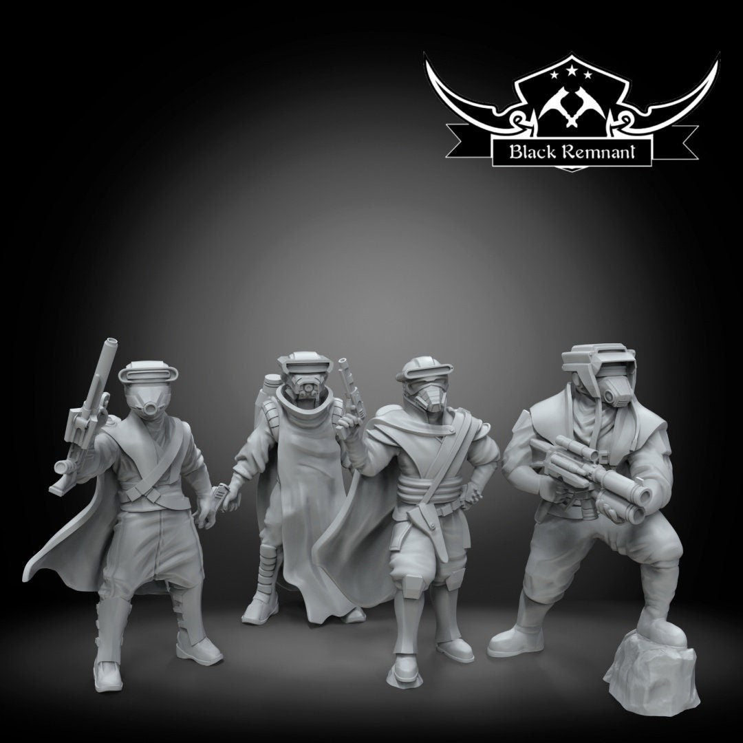 4pc Ubese Sand Squad - 28mm - 40mm Scale | Star Wars Legion Mini