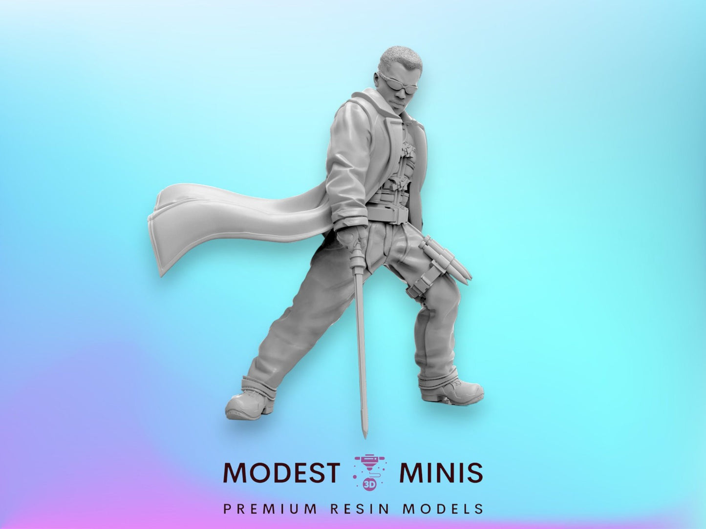 Nightwalker - Blade 40mm Miniature | Crisis Protocol Proxy | Trident