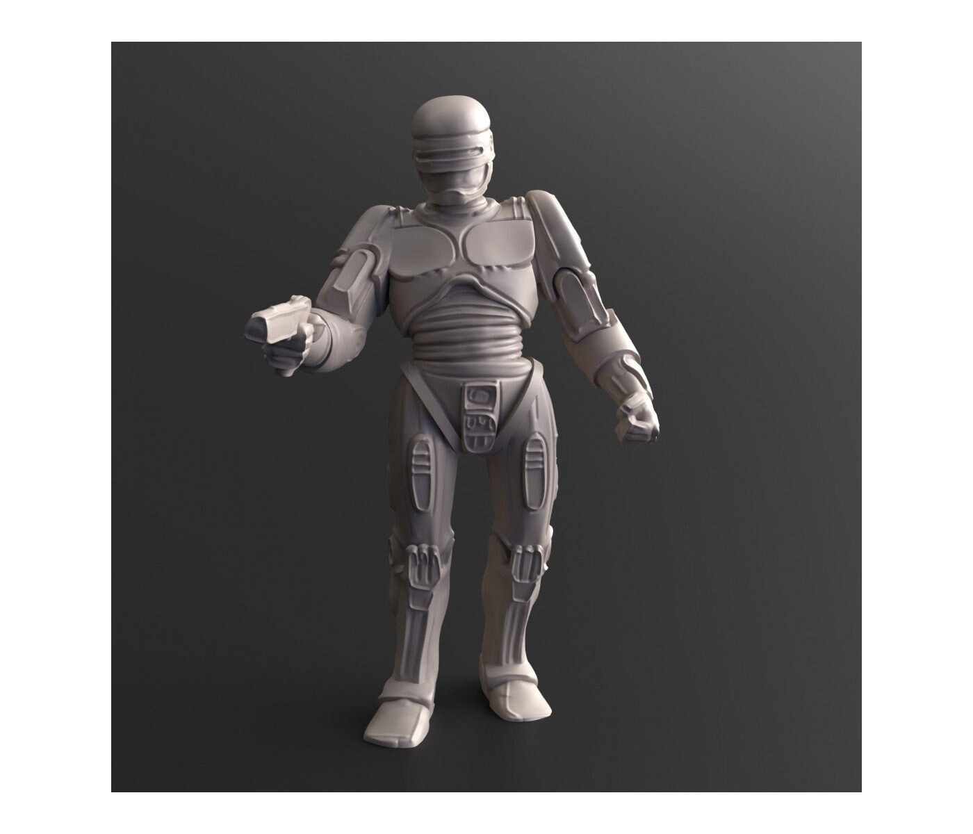 Robot Officer | 28mm - 100mm Scale Resin Mini | Zombicide | Vaultz