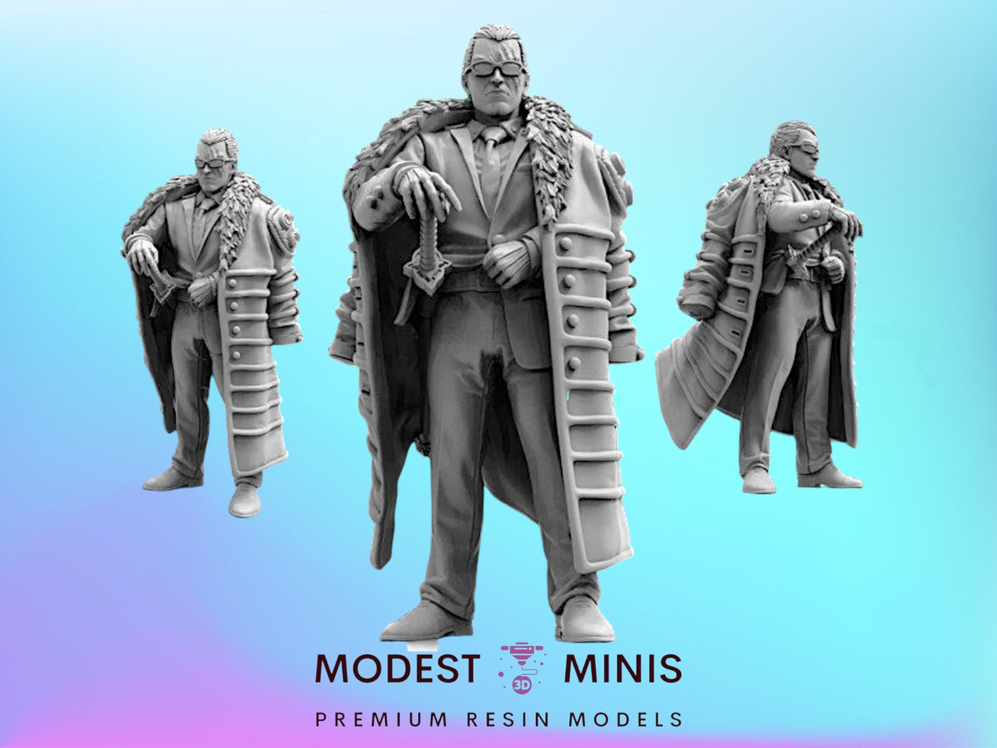 Eyahashi Watanabe Yakuza Boss - 32mm Scale Alien Miniature | Cyberpunk | Papsikels