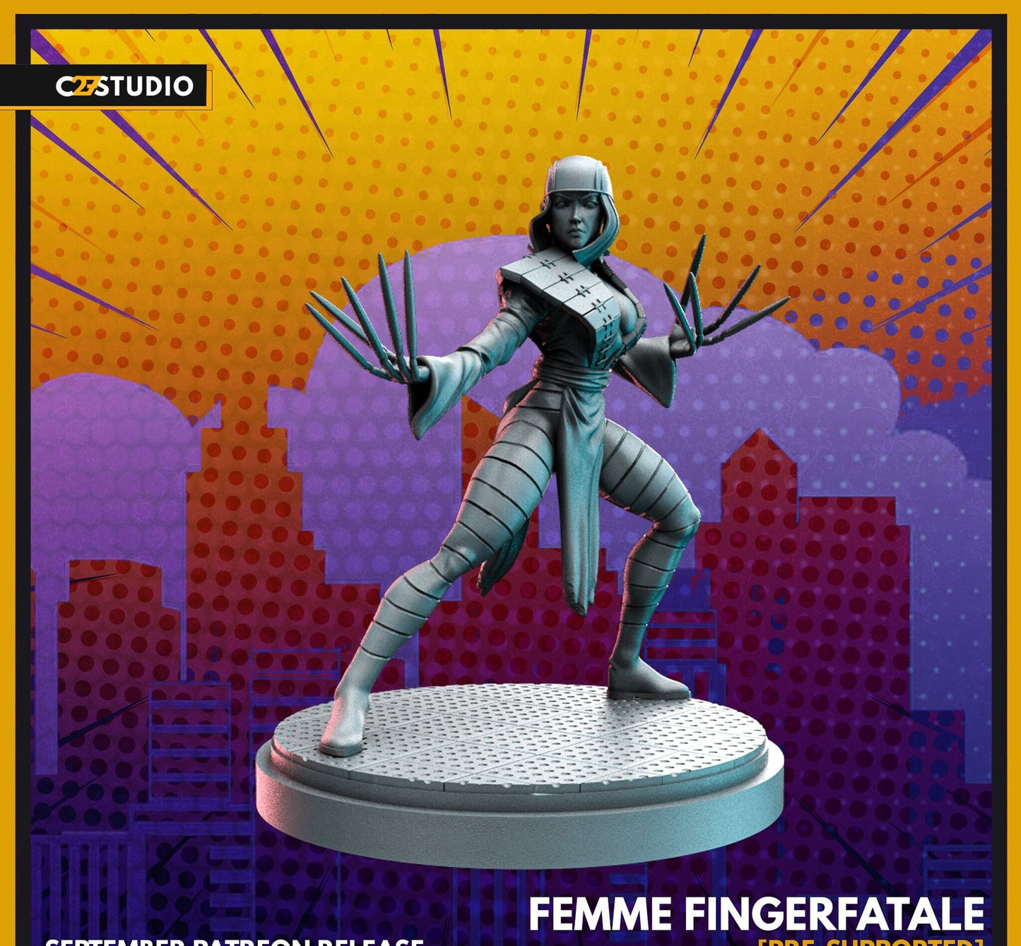 Femme FingerFatale - 32mm - 40mm Mini | Crisis Protocol Proxy | C27