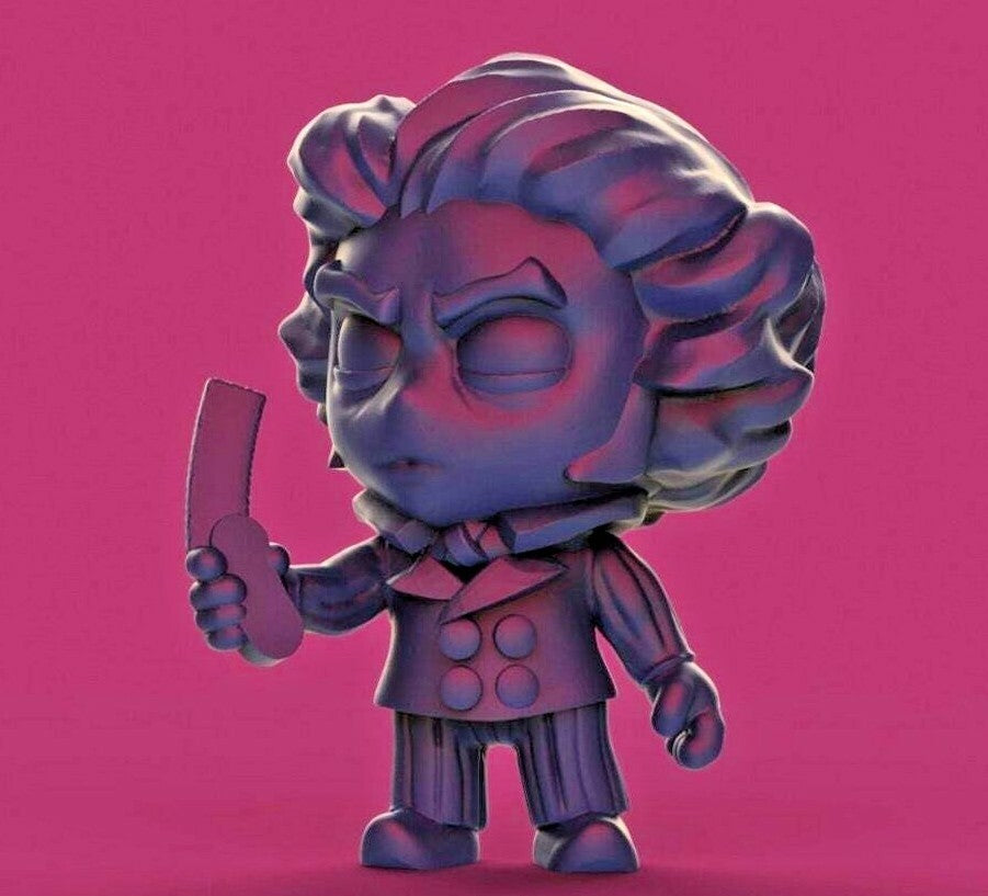 Chibi Devil Barber - 28mm - 54mm Scale