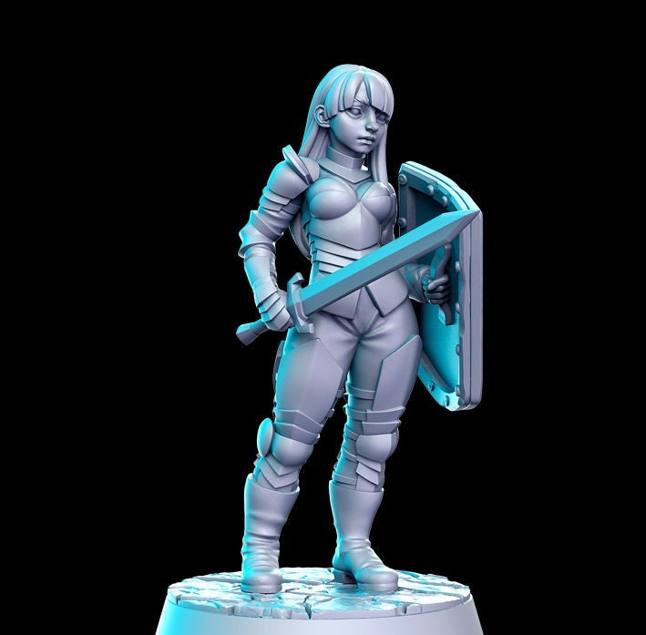 Katali Royal Guard - 32mm Scale DnD Miniature | Dungeons and Dragons | JRPG Mini - RN Estudio