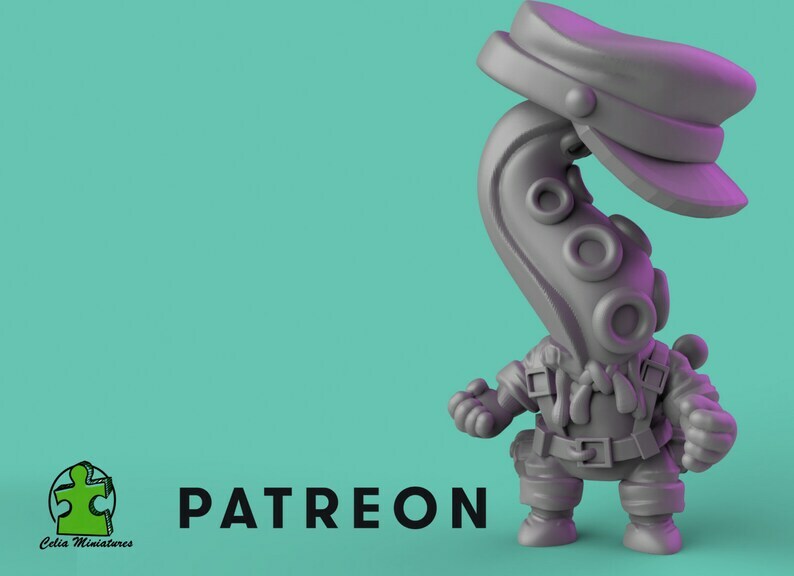 Chibi Infested Sailor - 28mm - 54mm Scale