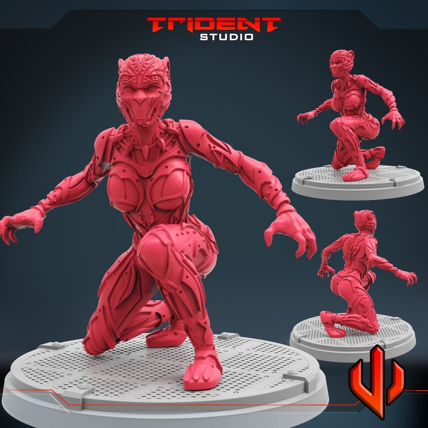 Little Panther B - 40mm Miniature | Crisis Protocol Proxy | Trident