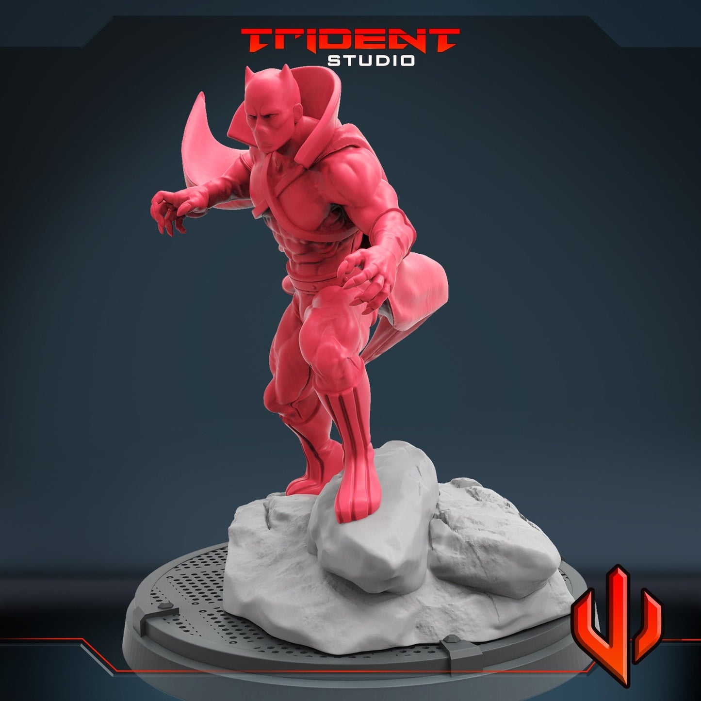 Classic Black Cat King - 40mm Miniature | Crisis Protocol Proxy | Trident