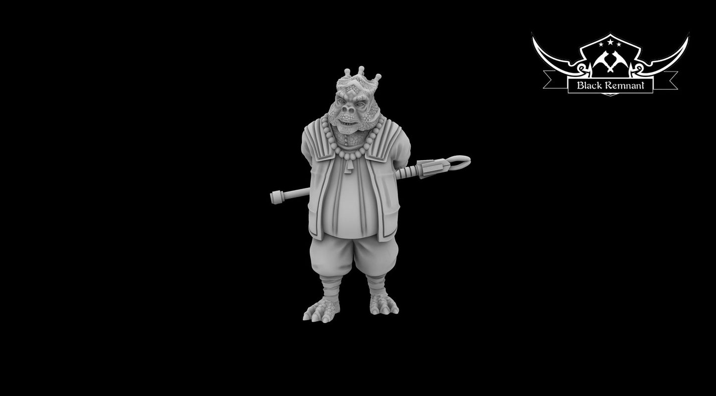 Old Lizard Woman - 28mm - 40mm Scale | DnD | Star Wars Legion Mini