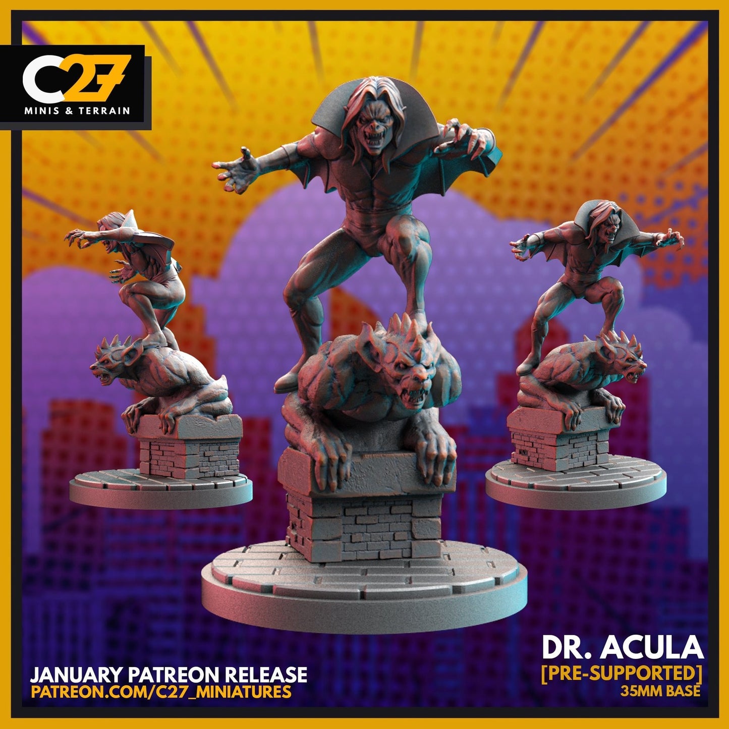 Dr. Acula - 32mm - 40mm Mini | Crisis Protocol Proxy | C27