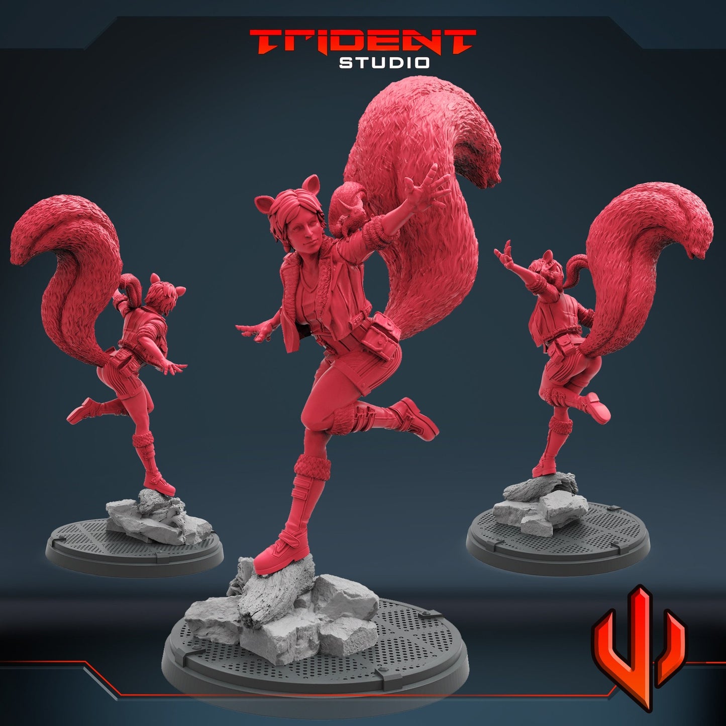 Unbeatable Squirrel Girl - 40mm Miniature | Crisis Protocol Proxy | Trident