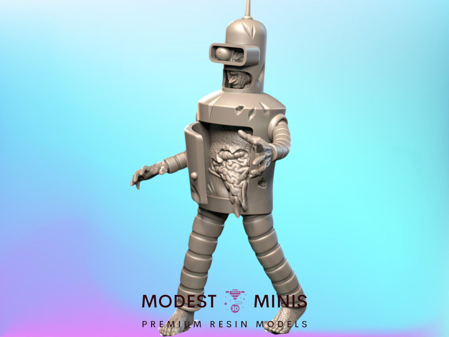 Robot A Zombie - 28mm 30mm 32mm - Wasteland | Zombicide | Walking Dead | Zombie Con