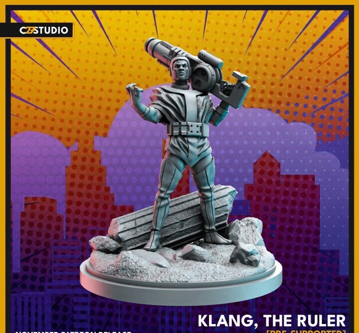 Klang the Ruler - 32mm - 40mm Mini | DnD Mini | Superhero | C27