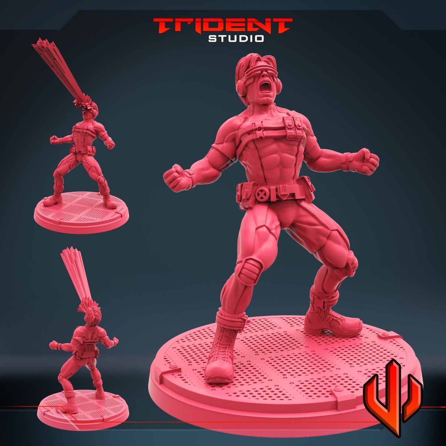 Blue Leader A - 40mm Miniature | Crisis Protocol Proxy | Trident