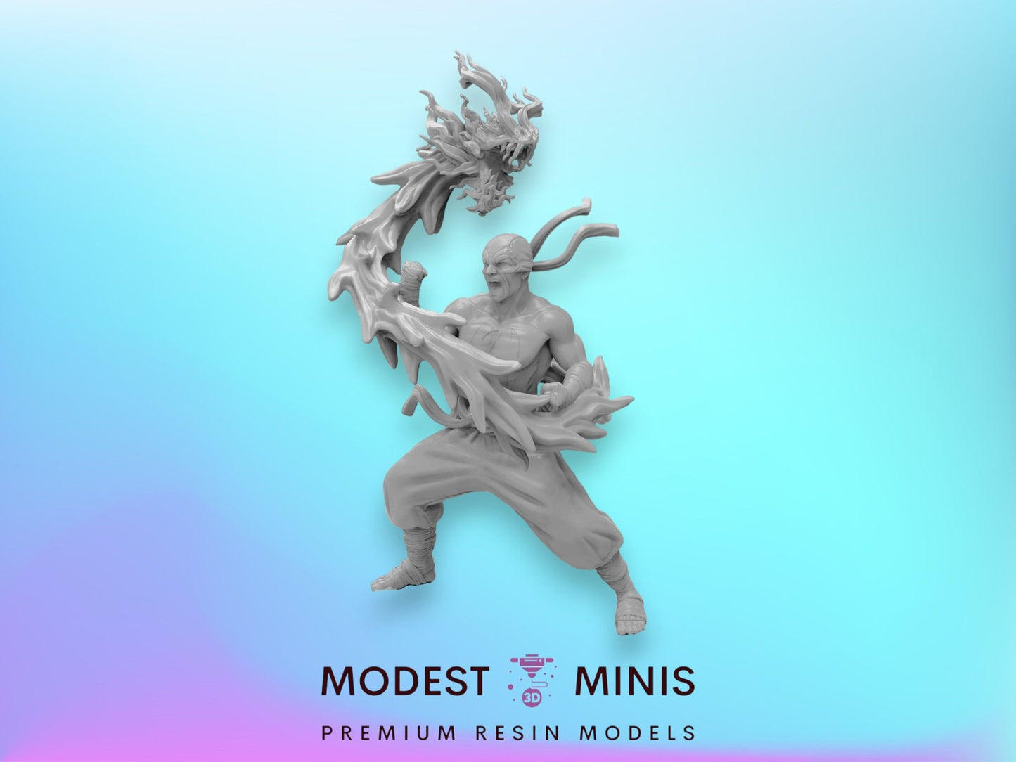 Dragon Fist B - 40mm Miniature | Crisis Protocol Proxy | Trident