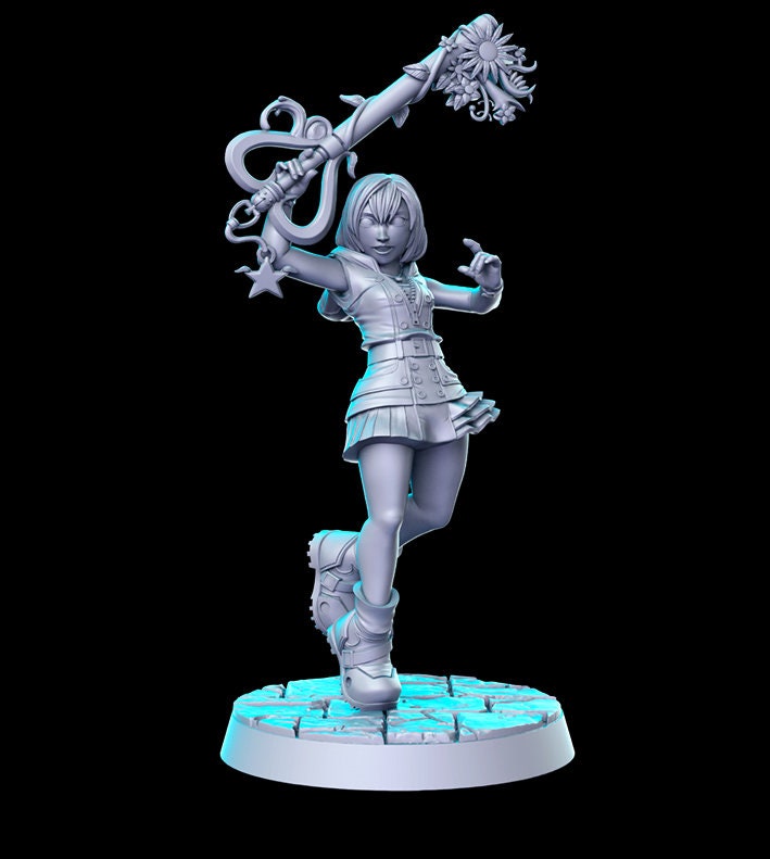 Keyblade Carrie - 28mm 32mm Scale DnD Miniature | Dungeons and Dragons | RN Estudio