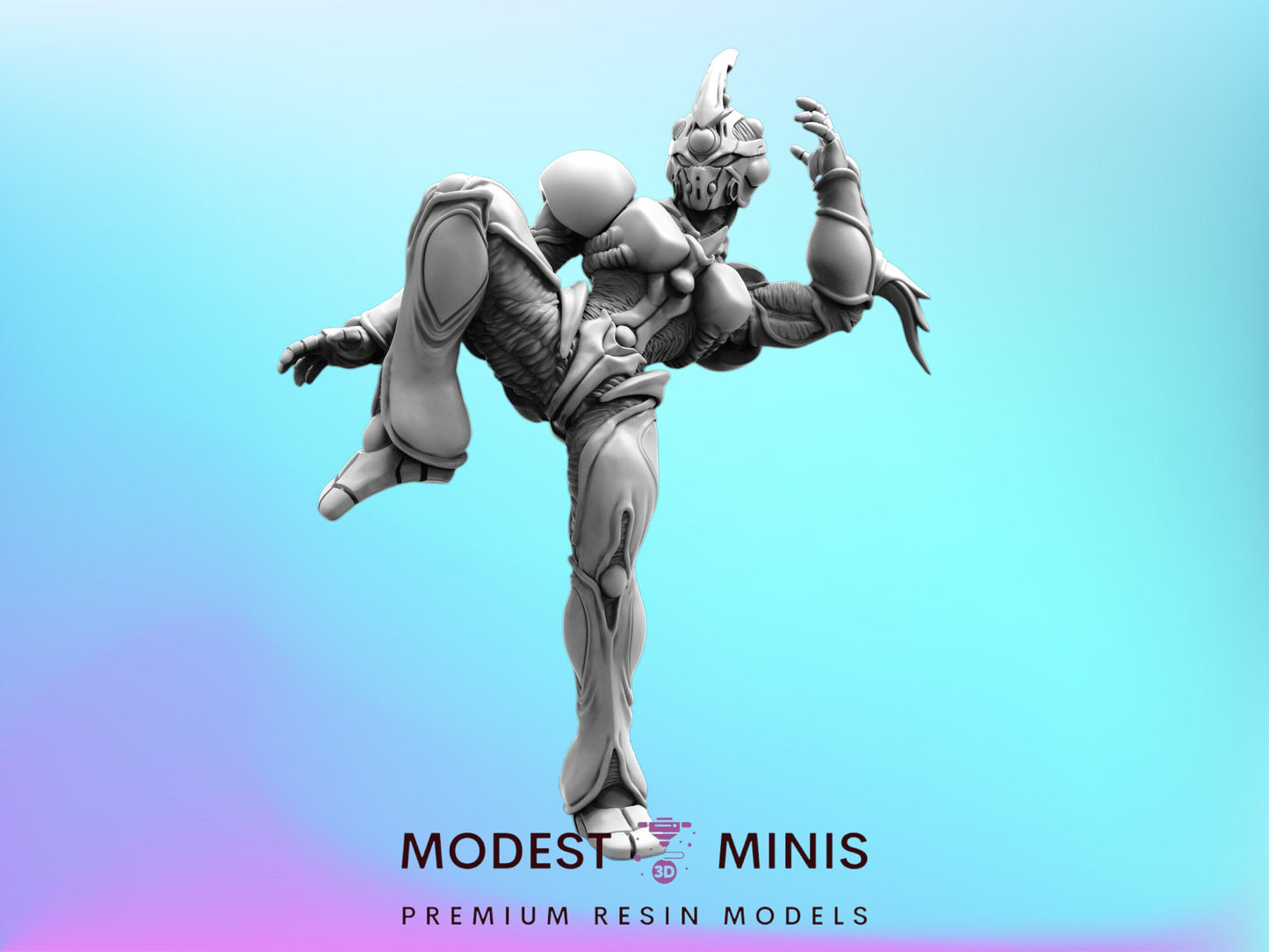 Bio Techno Woman 1B - Resin Cyberpunk Miniature | Papsikels