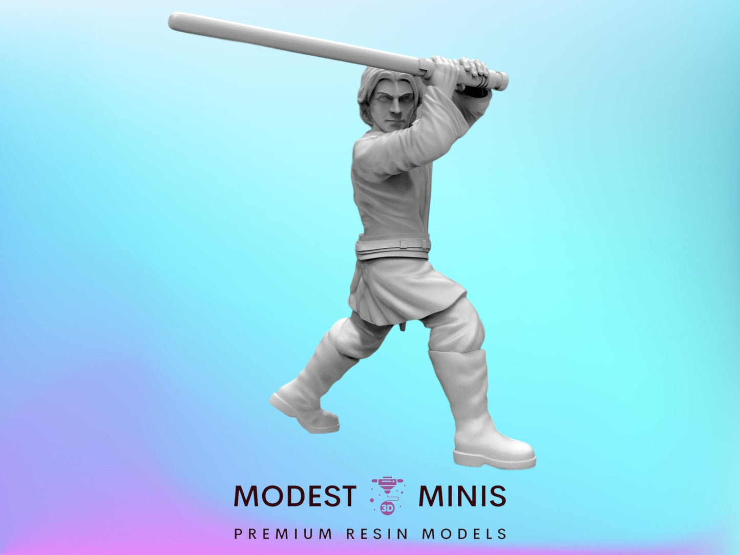 Young Mystical Knight Zach - 28mm - 40mm Scale Star Wars Legion Mini