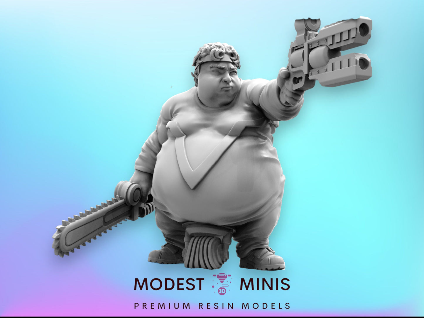 Sharpshooter Jake Batchoy Ex Convict - Resin Cyberpunk Miniature | Papsikels