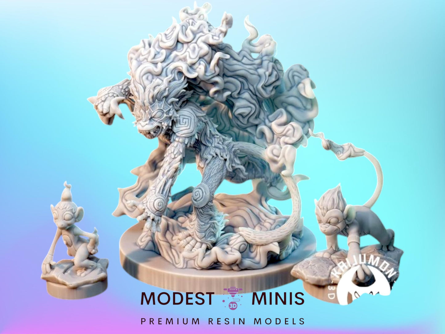Fire Monkey - Resin Kaiju Minis | Dungeons and Dragons Mini | Sci Fi | Fantasy Resin