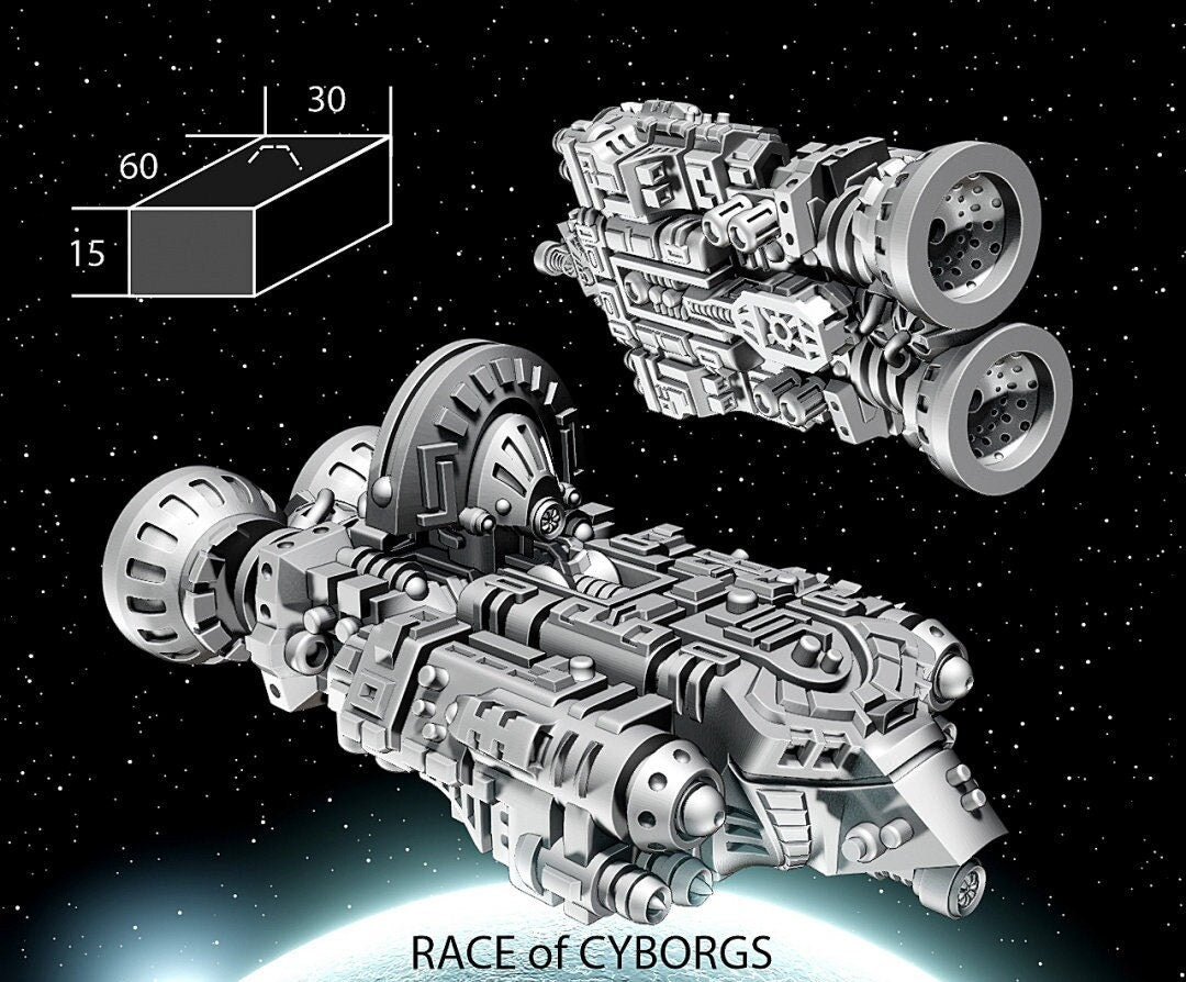 Cyborgs Flagship - Twilight Imperium | Fleetscale | Starfinder | Billion Suns | Starmada | Firefly | Terra Conflict