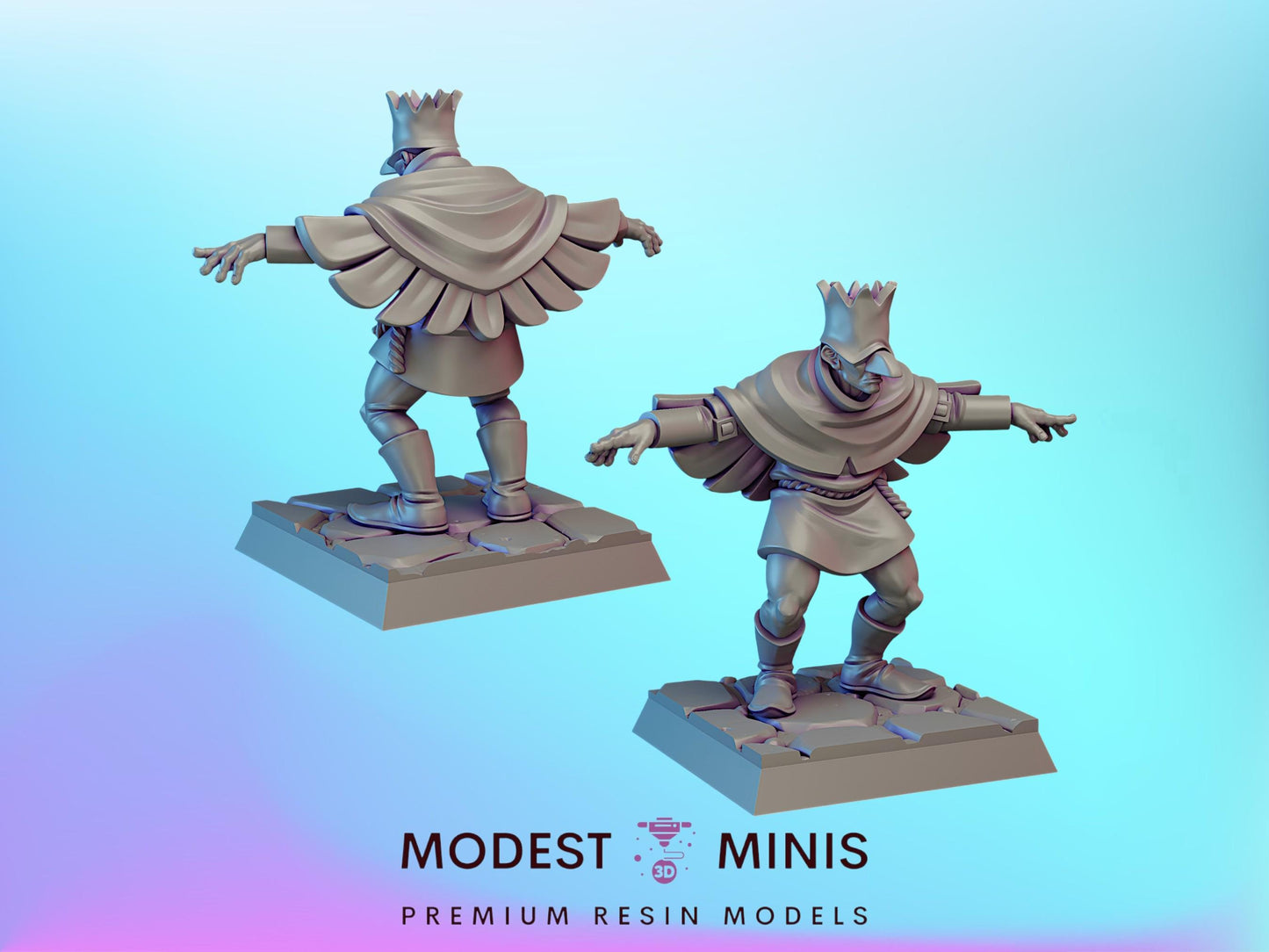 Bird King | 28mm to 75mm DnD Miniature | Frostgrave Mini | Vae Victis