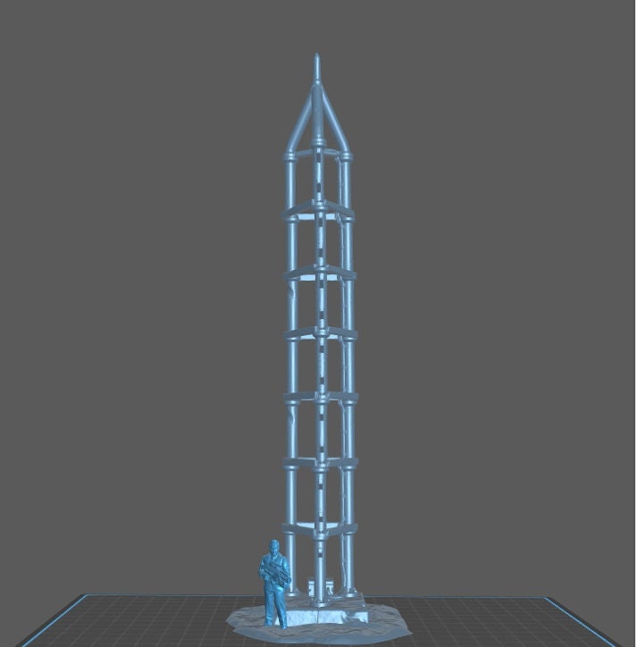 250mm Radio Tower | 28mm - 54mm Scale | Survivor Terrain | Medical Scatter | Sci Fi Terrain | EC3D Badlands