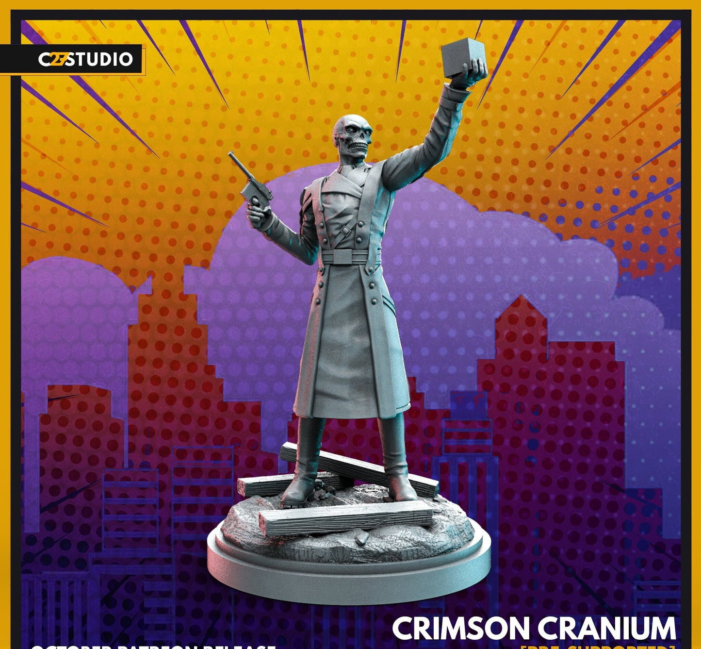 Crimson Cranium - 32mm - 40mm Mini | Crisis Protocol Proxy | C27