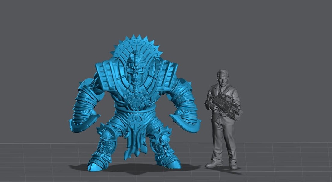 50mm Mummy Knuckleblades - 32mm Scale DnD Miniature | Dungeons and Dragons | JRPG Mini - RN Estudio