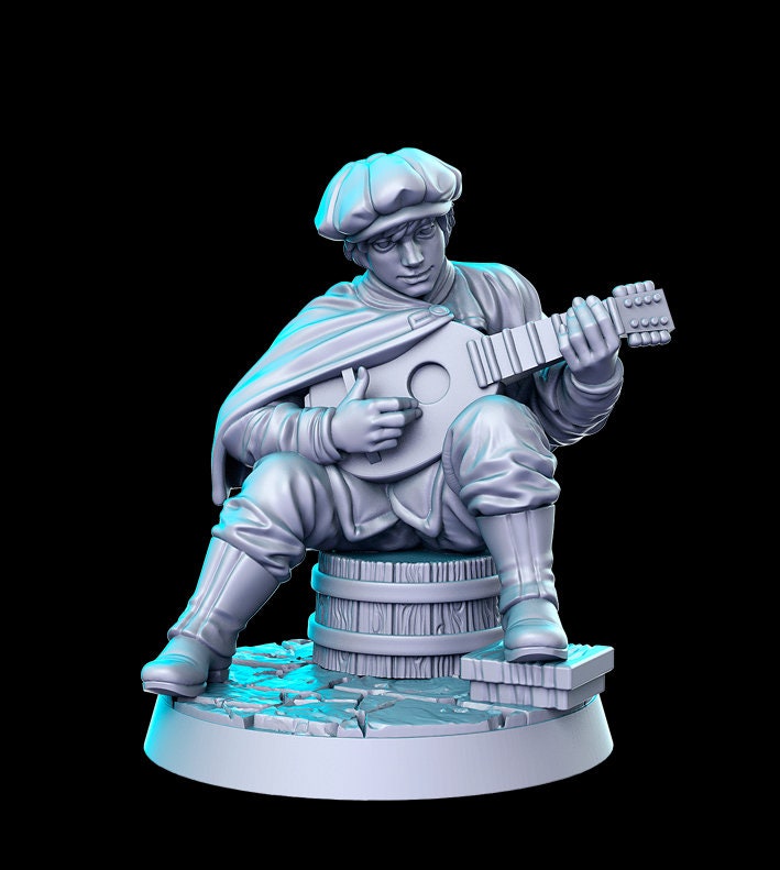 Forley Pickpocket Bard - 32mm Scale DnD Miniature | Dungeons and Dragons | JRPG Mini - RN Estudio
