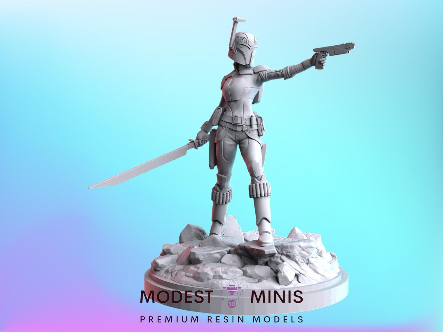 Blazing Rebel - 28mm - 40mm Scale | D&D | Star Wars Legion Mini
