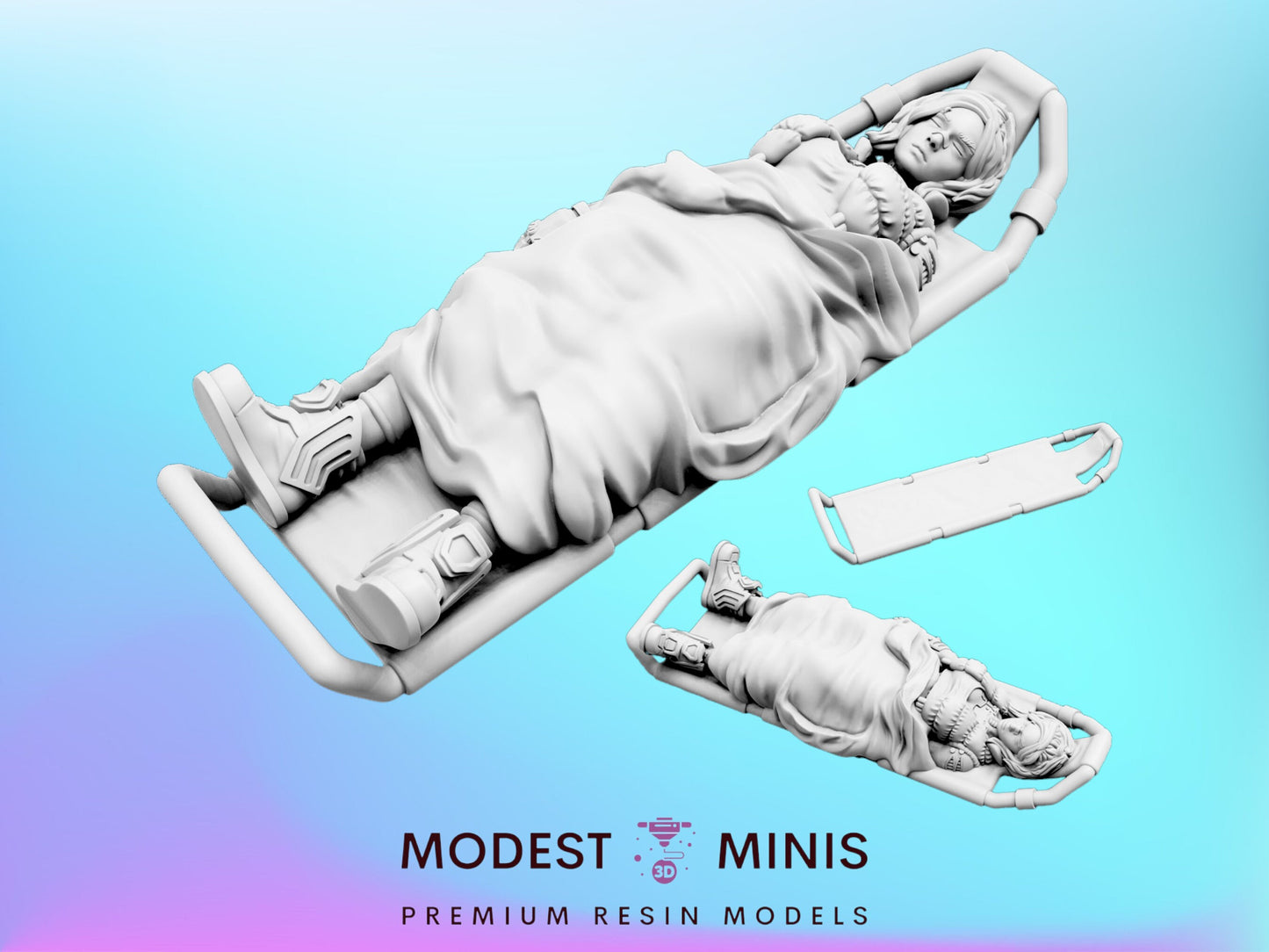 Medical Stretcher - 32mm Scale Cyberpunk Mini | Papsikels