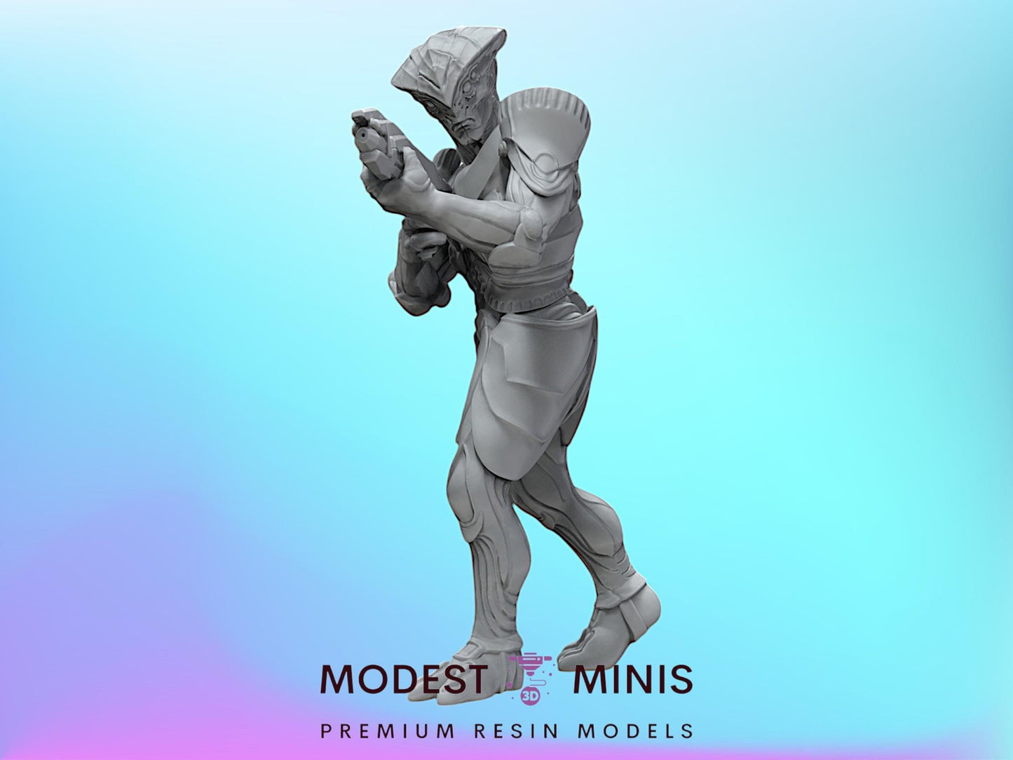 Normandy Javik - 28mm 32mm 40mm | RPG | Scifi | Black Remnant Miniature